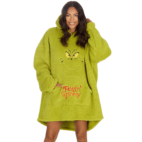 Official 'The Grinch' Adults Sherpa Oversized Snuggle Hoodie