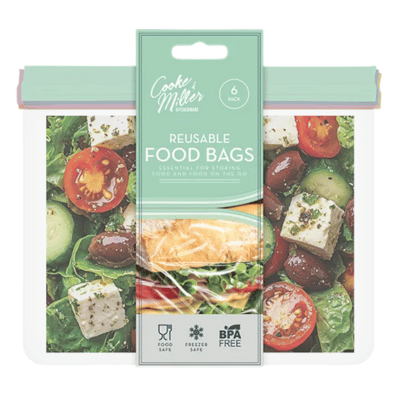Reusable Food Bags 6 Pack