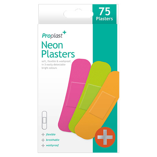 Neon Plasters 75 Pack