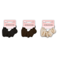 Textured Fabric Scrunchie 2 Pack