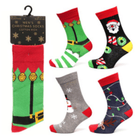 Mens Cotton Rich Christmas Socks Single Pair Pack