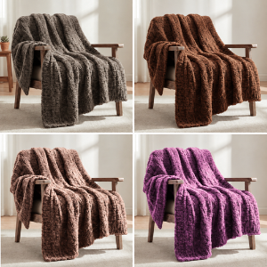 Luxury Soft Mixed Teddy Feel Throws 200x240cm
