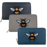 Bumble Bee Design Zip Purse