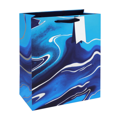 Blue Marble Design Gift Bag Medium