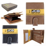 Mens JCB Wallet With Zip Compartment