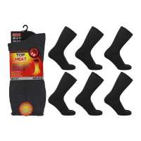 Mens Top Heat 2.3 Tog Rated Thermal Socks - Black