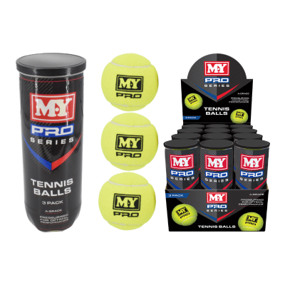3 Pack Tennis Ball In Pressurised Tube