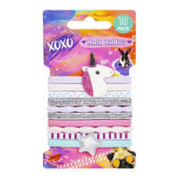 XOXO Hair Bands With Unicorn & Star Design 10 Pack