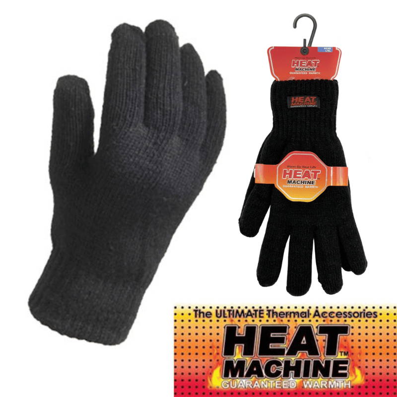 Mens Heat Machine Thermal Gloves