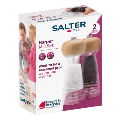 Salter Harper Mill Set Beechwood