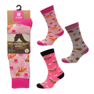 Kids All Over Animal Print Wellington Socks