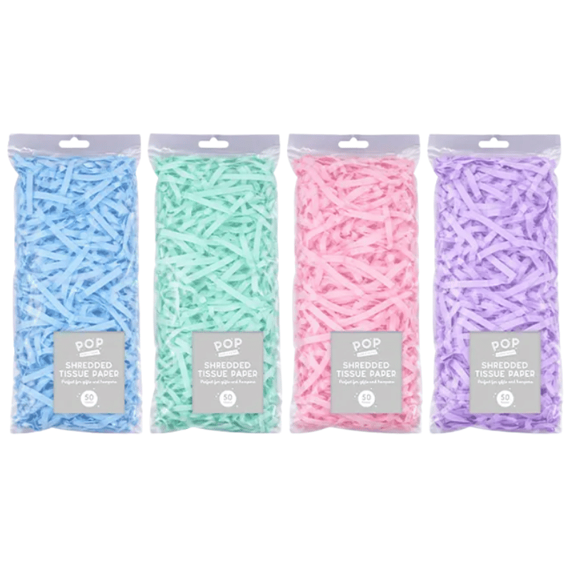 Pastel Shredded Tissue Paper 50g