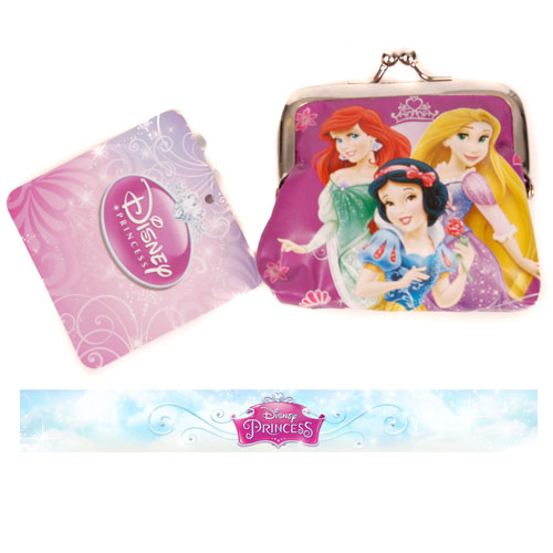 lot of 3 small hot pink Disney Princess purses 4