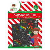 Elf Christmas Scratch Art Set