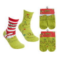 Official The Grinch Ladies Single Pair Cosy Socks With Gripper