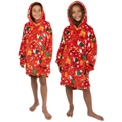 Childrens Red Christmas Hoodie