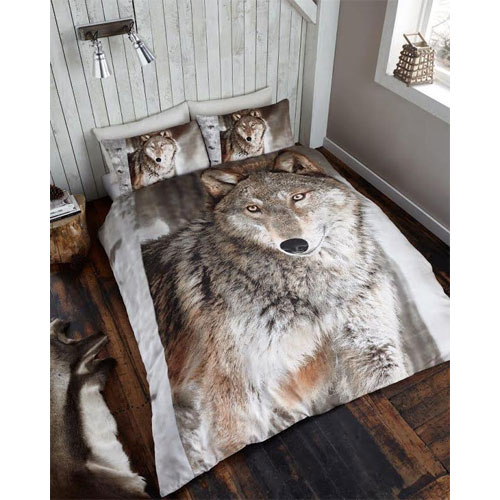 3D Wolf Duvet Set