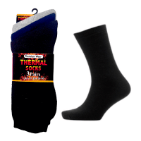 Premium Wear 3 Pack Thermal Socks Dark Assorted