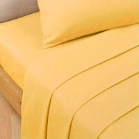 Extra Deep Percale Fitted Bed Sheet Ochre