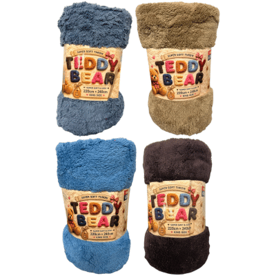 Luxury Soft Mixed Design Flannel Throw Bundle