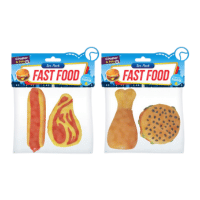 Dog Squeaky Fast Food Toy 2 Pack