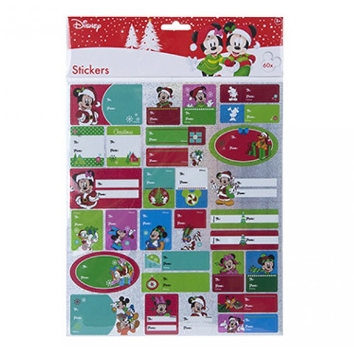 Christmas Disney Design Gift Tag Stickers | Wholesale Christmas | Wholesale Celebrations