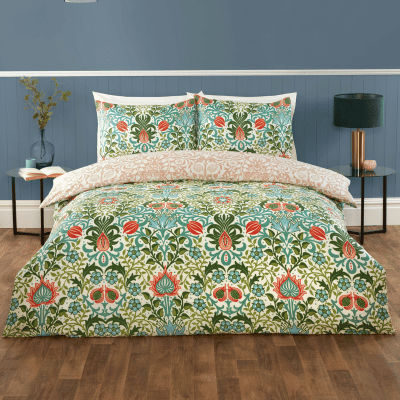 Luxury So Soft Easy Care Duvet Set Heritage Flora Multi