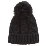 Boys Cable Knit Bobble Hat 2-6 Years