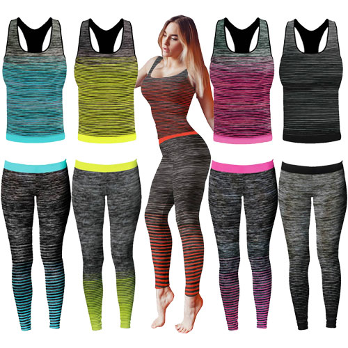 Ladies Vest Top Gym Set | Wholesale Ladies Pyjamas | Wholesale ...