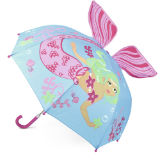 3D Mermaid Kids Umbrella