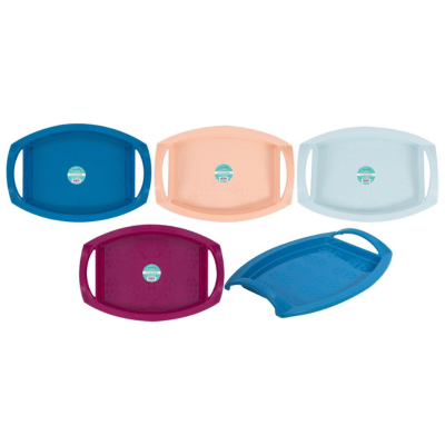 Bright Colour Trays with Handles