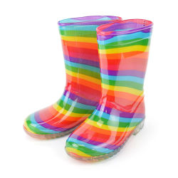 Kids Rainbow Wellington Boots