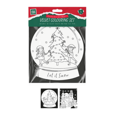 Christmas Velvet Colouring Set 2 Pack