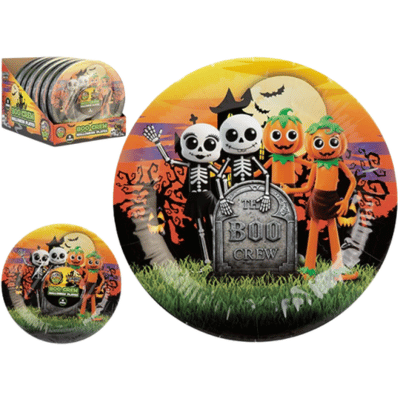 The Boo Crew Halloween Paper Plates 9" - 8 Pack