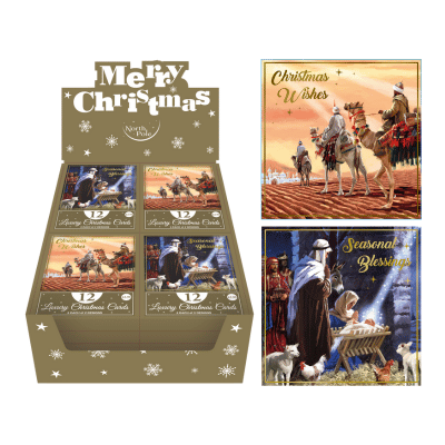 Religious Designs 12 Pack Christmas Cards