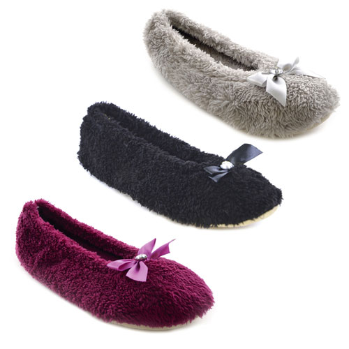 Wholesale Footwear | Wholesale Ladies Slippers | Ladies Soft Fleece ...