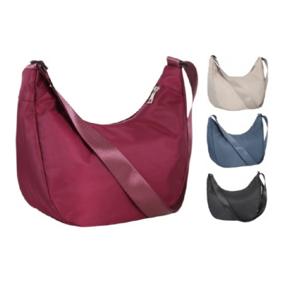 Nicole Brown Nylon Style Handbag