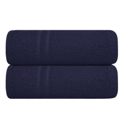Luxury Soft Cotton Chevron Hand Towel Navy