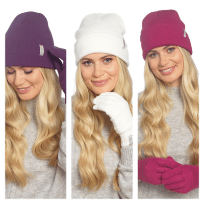 Ladies Thinsulate Beanie Hat With Turn Up