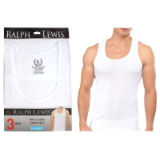 Ralph Lewis Mens Cotton Vests 3 Pack