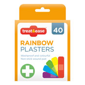 Waterproof Rainbow Plasters 40 Pack