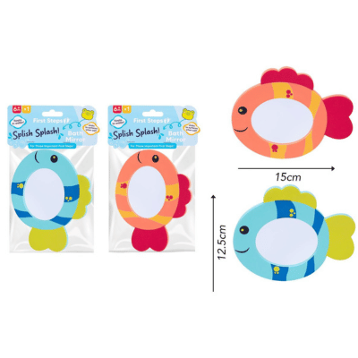 Baby Bath Fish Design Foam Mirror