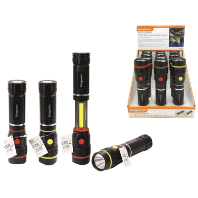 3W Extendable COB Torch And Work Light