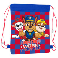 Official Paw Patrol Heroes Work Together Pull String Bag