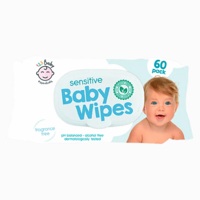 Sensitive Baby Wipes 60 Pack - Plastic Free