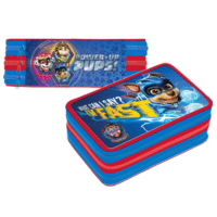 Official Paw Patrol 'I'm Fast' Filled 3 Zipped Pencil Case