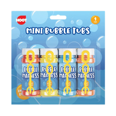 4 Pack Mini Bubble Tubs