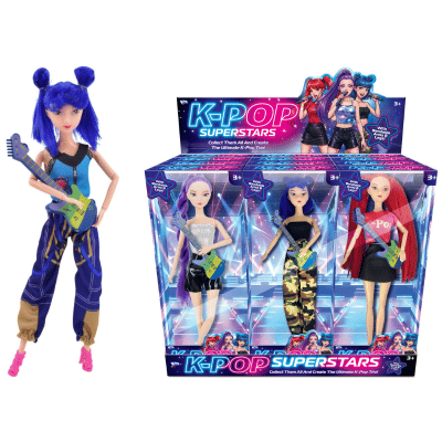 11.5" K-Pop Superstar Doll Set With Music Instruments