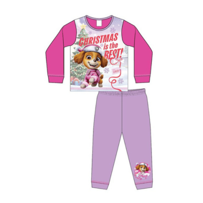 Official Younger Girls Paw Patrol Christmas Pyjamas
