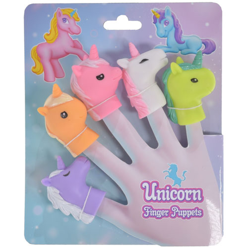 Unicorn Finger Puppets 5 Pack